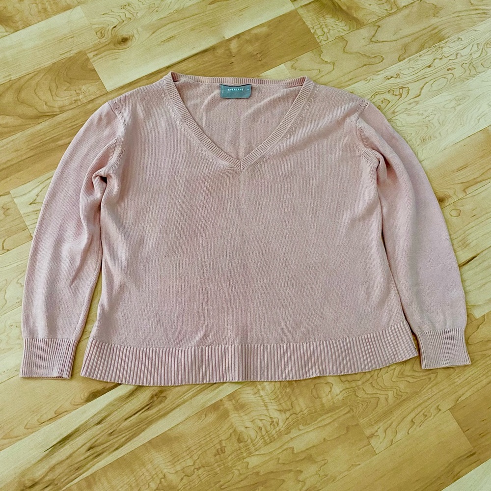 Everlane Pink Cotton Sweater